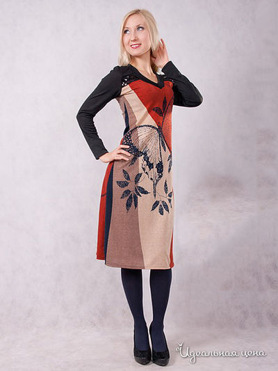 Платье Wisell, цвет цвет коричневый