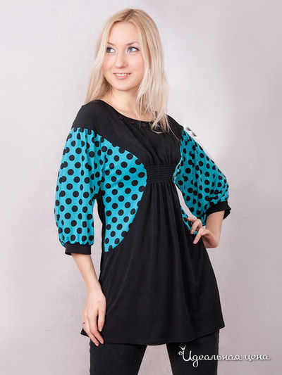 Блузка Wisell, цвет цвет черный