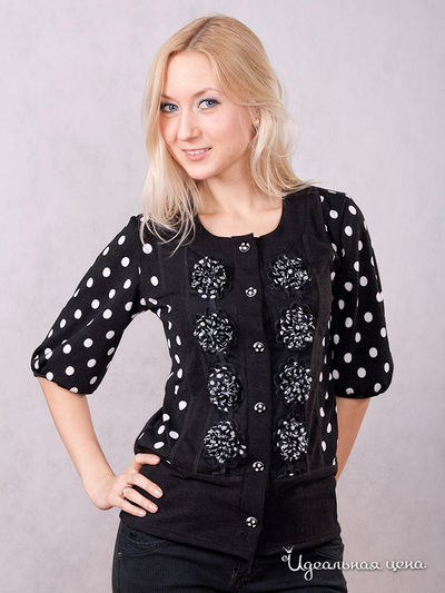 Блузка Wisell, цвет цвет черный