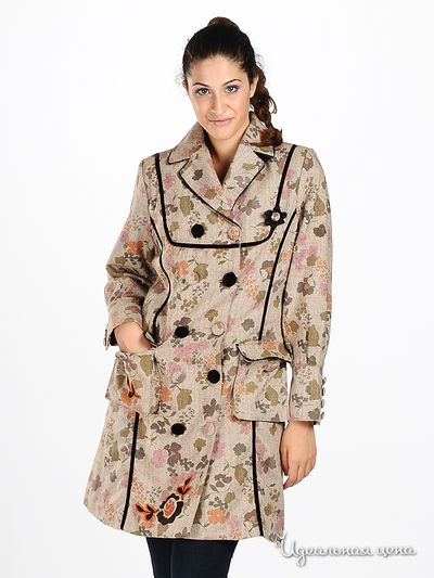 пальто Depeche&Rosalita&Folia, цвет цвет бежевый