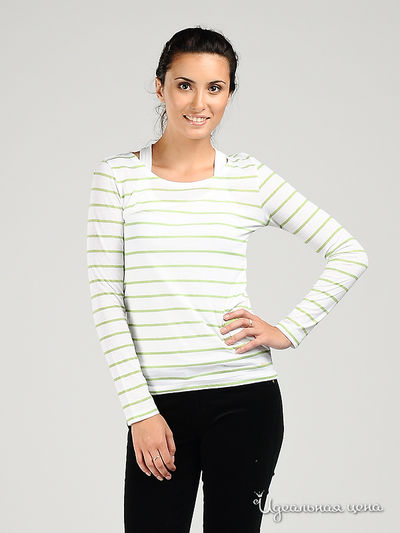 Лонгслив Marlboro Classics, цвет цвет белый / салатовый