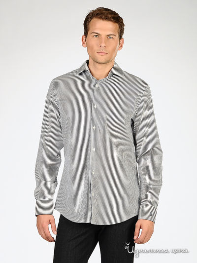 Рубашка Ferre, Trussardi, Armani, цвет цвет темно-синий / белый