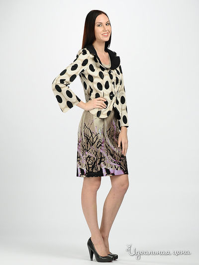 Жакет MadamT, цвет цвет бежевый / черный