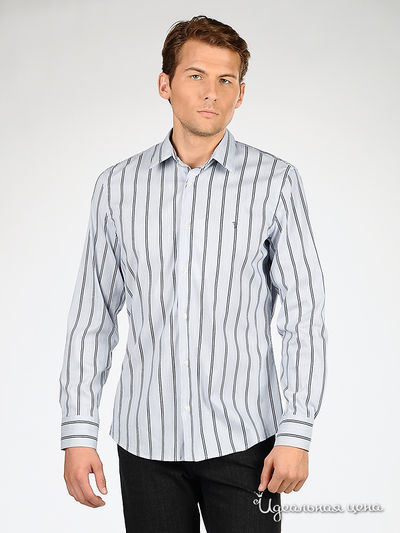 рубашка Ferre, Trussardi, Armani, цвет цвет темно-синий в полоску