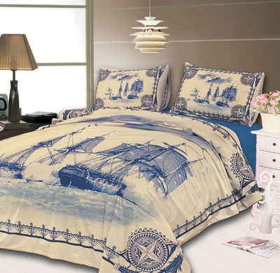 Комплект Togas, цвет цвет бежево-синий