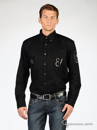 рубашка Ferre, Trussardi, Armani, цвет синий