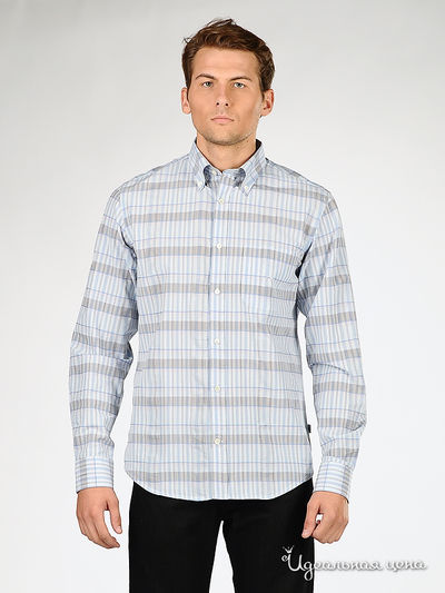 рубашка Ferre, Trussardi, Armani, цвет цвет голубой