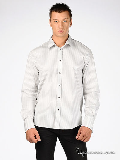 сорочка Ferre, Trussardi, Armani, цвет цвет белый в полоску