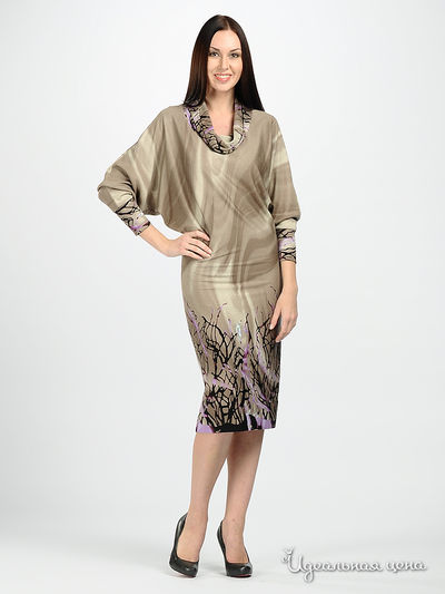 Платье MadamT, цвет цвет коричневый