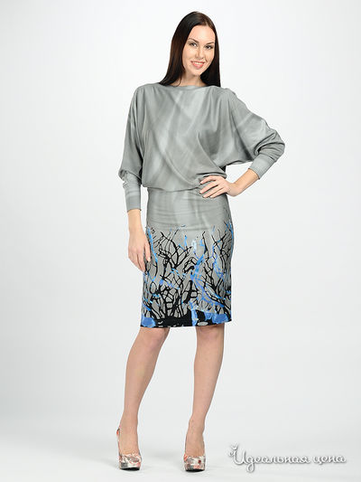 Платье MadamT, цвет цвет серый