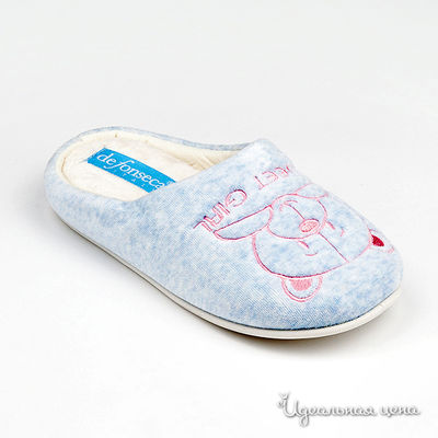 Тапочки De Fonseca, цвет цвет голубой