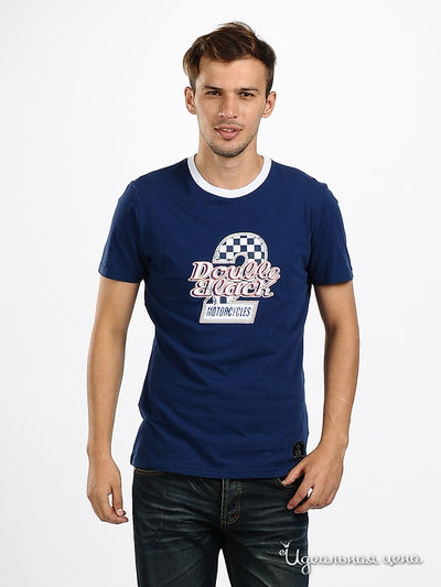 Футболка Double Black, цвет цвет темно-синий