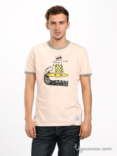 Футболка Double Black, цвет цвет розовый