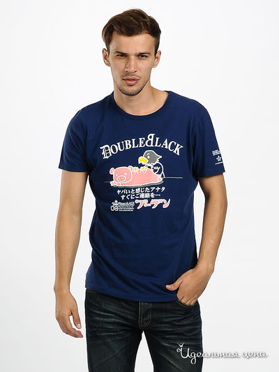 Футболка Double Black, цвет цвет темно-синий