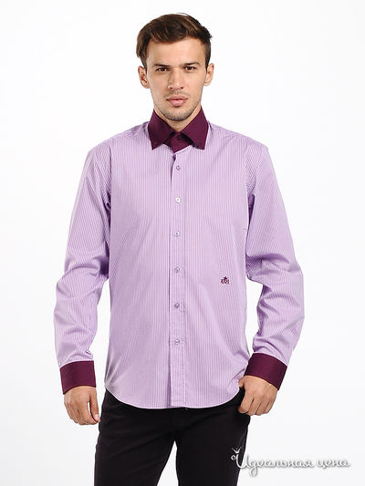 рубашка Double Black, цвет цвет лиловый