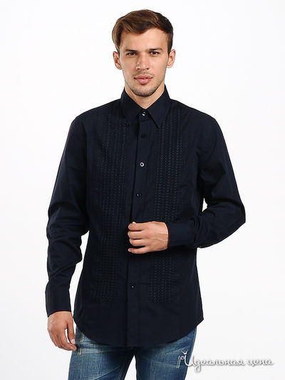 рубашка Double Black, цвет цвет темно-синий