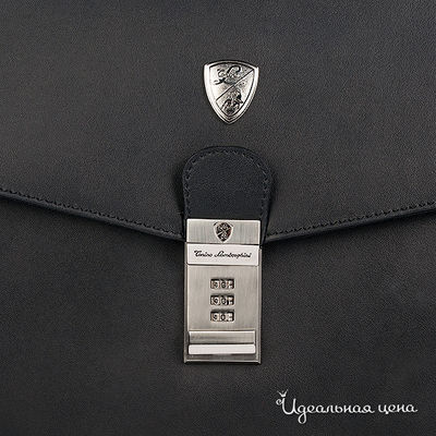 Портфель с планшеткой Lamborghini мужской, цвет черный