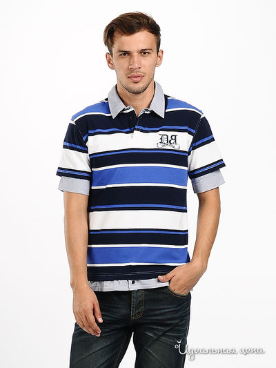 Футболка Double Black, цвет цвет синий