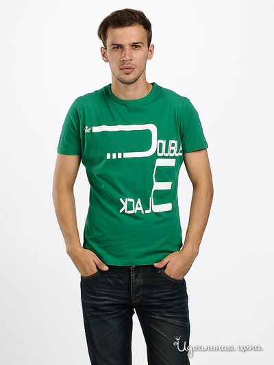 Футболка Double Black, цвет цвет зеленый