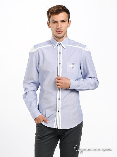 рубашка Double Black, цвет цвет голубой