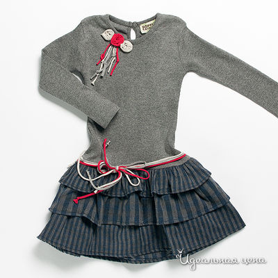 Платье Sophie Catalou, цвет цвет серо-синий