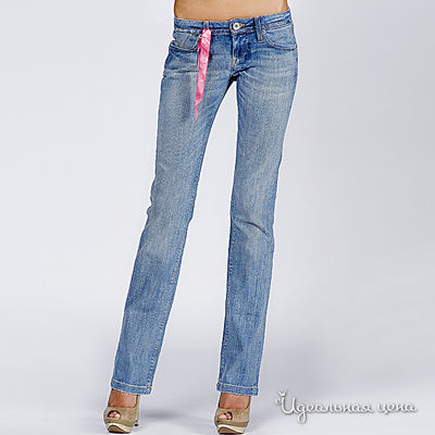 Джинсы Fornarina, цвет цвет голубой