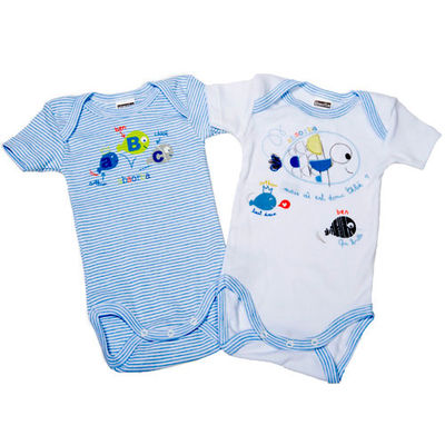 Комплект боди Absorba, цвет цвет голубой