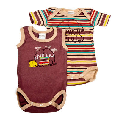 Комплект боди Absorba, цвет цвет баклажановый