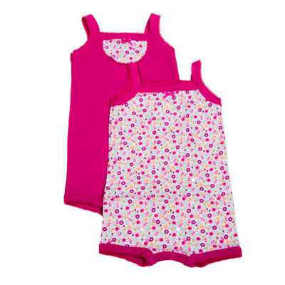 Комплект боди Absorba для девочки, цвет розовый, 2 шт.