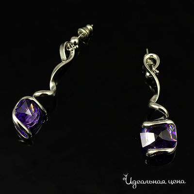 Серьги Andrea Marazzini, цвет цвет фиолетовый