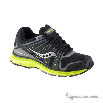 Кроссовки Saucony, цвет цвет черный / серый / лимонный