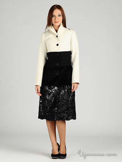 Пальто Lussotico, цвет цвет белый / черный