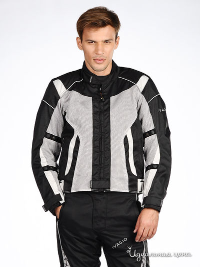 Мотокуртка Ivagio, цвет цвет черный / серый