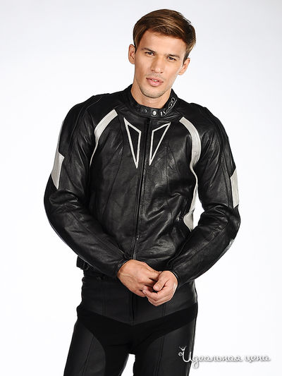 Мотокуртка Ivagio, цвет цвет черный / серебряный