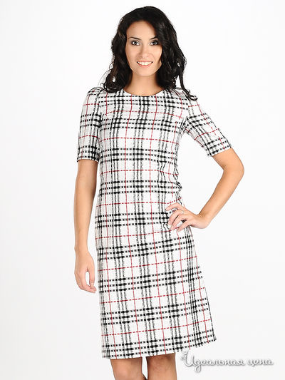 Платье Sysoev, цвет цвет белый / черный / красный