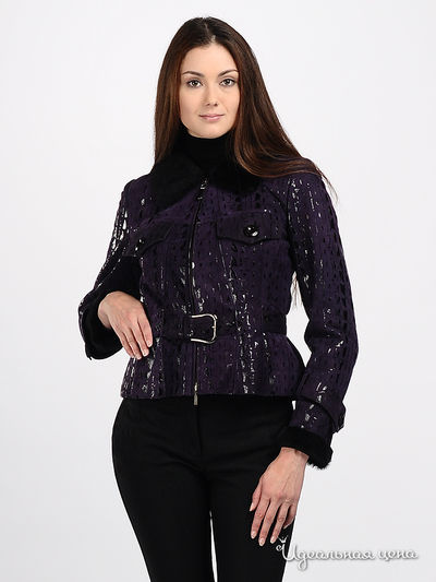 Дубленка Ivagio, цвет цвет фиолетовый