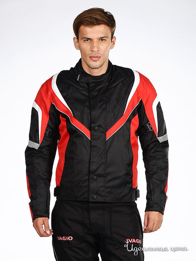 Мотокуртка Ivagio, цвет цвет черный / красный