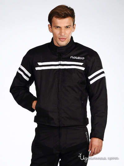 Мотокуртка Ivagio, цвет цвет черный / белый