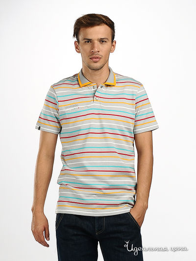 Футболка GSUS, цвет цвет серый в полоску