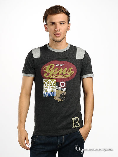 Футболка GSUS, цвет цвет серый