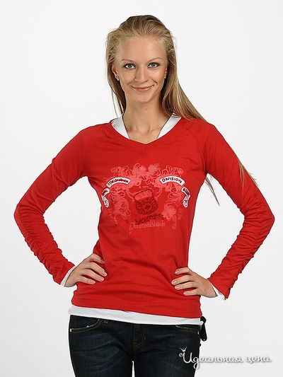 Джемпер Zu Elements, цвет цвет красный / белый