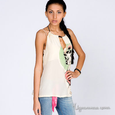 Топ Fornarina, цвет цвет белый