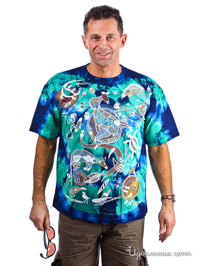 Футболка CHURINGA, цвет цвет синий / зеленый