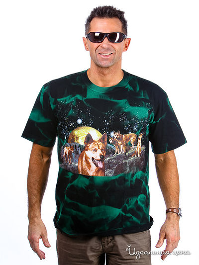 Футболка CHURINGA, цвет цвет черный / зеленый