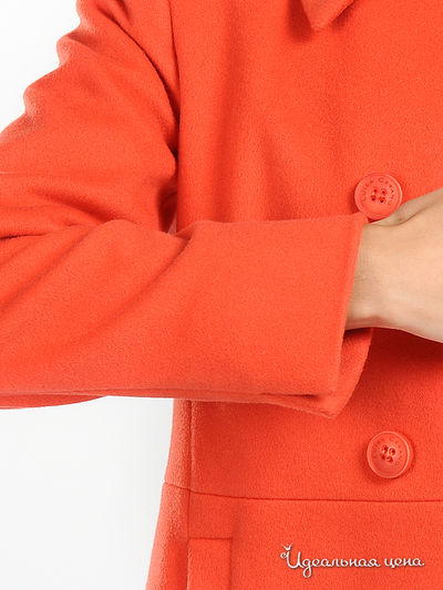 Пальто Luisa Cerano женское, цвет оранжевый