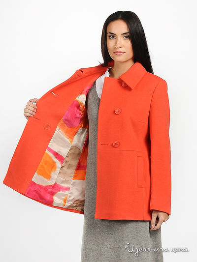 Пальто Luisa Cerano женское, цвет оранжевый