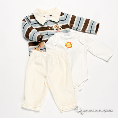 Комплект Best for kids, цвет цвет коричневый / голубой / кремовый