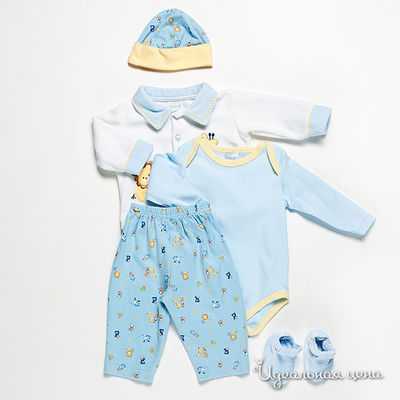 Комплект Best for kids, цвет цвет голубой / белый