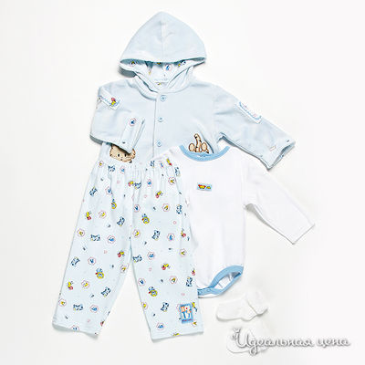 Комплект Best for kids, цвет цвет бледно-голубой / белый