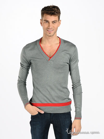 Джемпер Flash, цвет цвет серый / красный